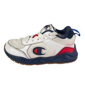 Champion Big C Casual Low Top 93Eighteen CB Size 10Y White/Navy/Red CPS10312T